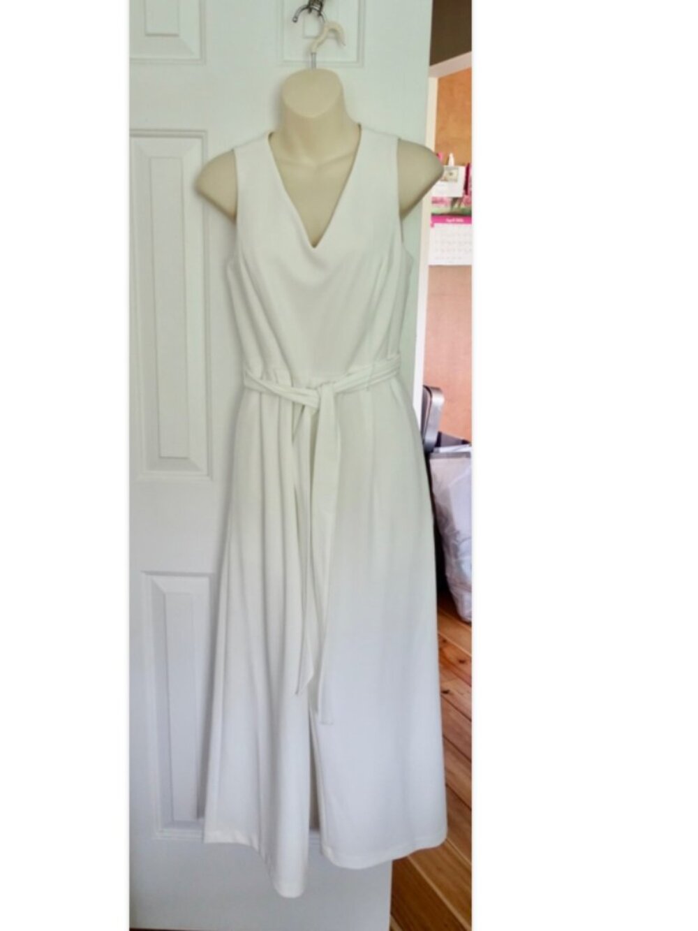 NWT Calvin Klein Women's Stretch Crop Wide Leg Jumpsuit - Picture 2 of 12
